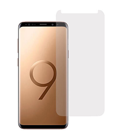 Samsung Galaxy S9 Plus Tam Kaplayan Kavisli Cam Ekran Koruyucu